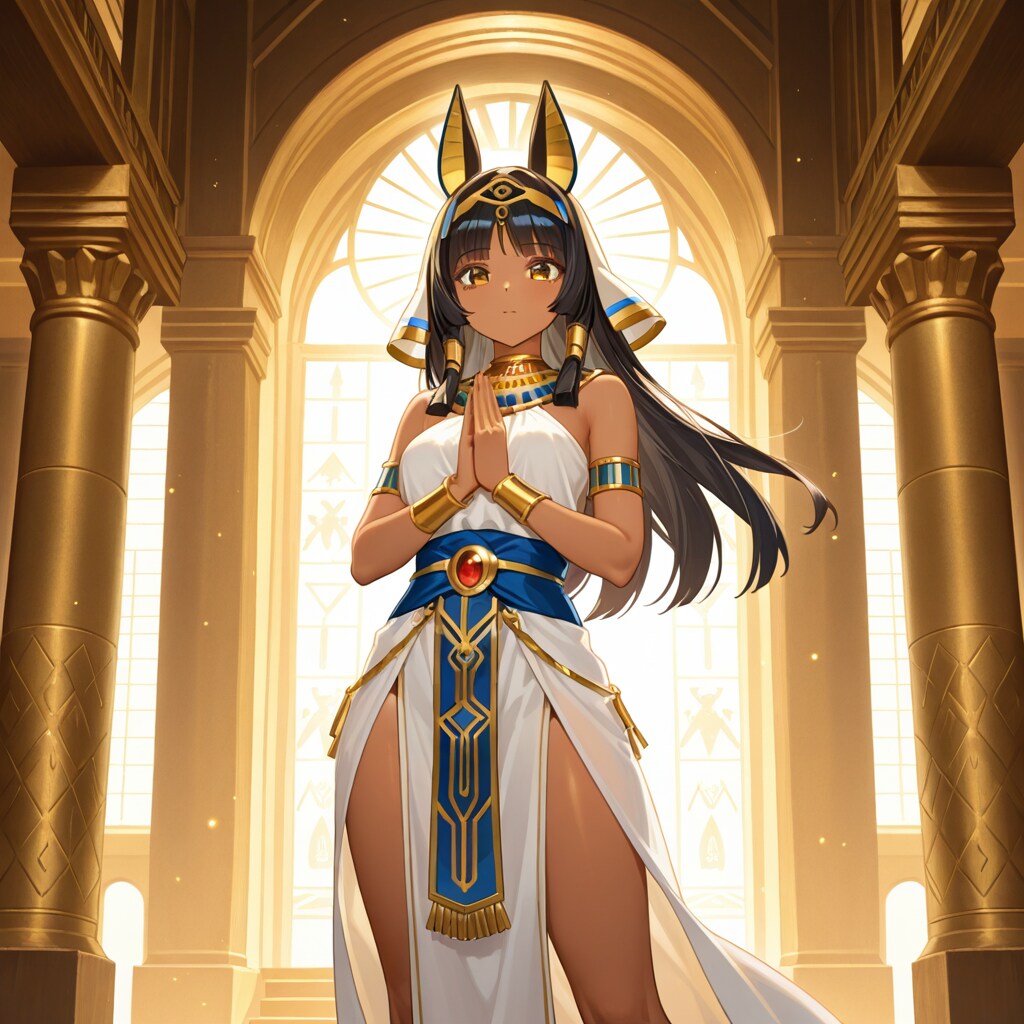 祈りを捧げる娘