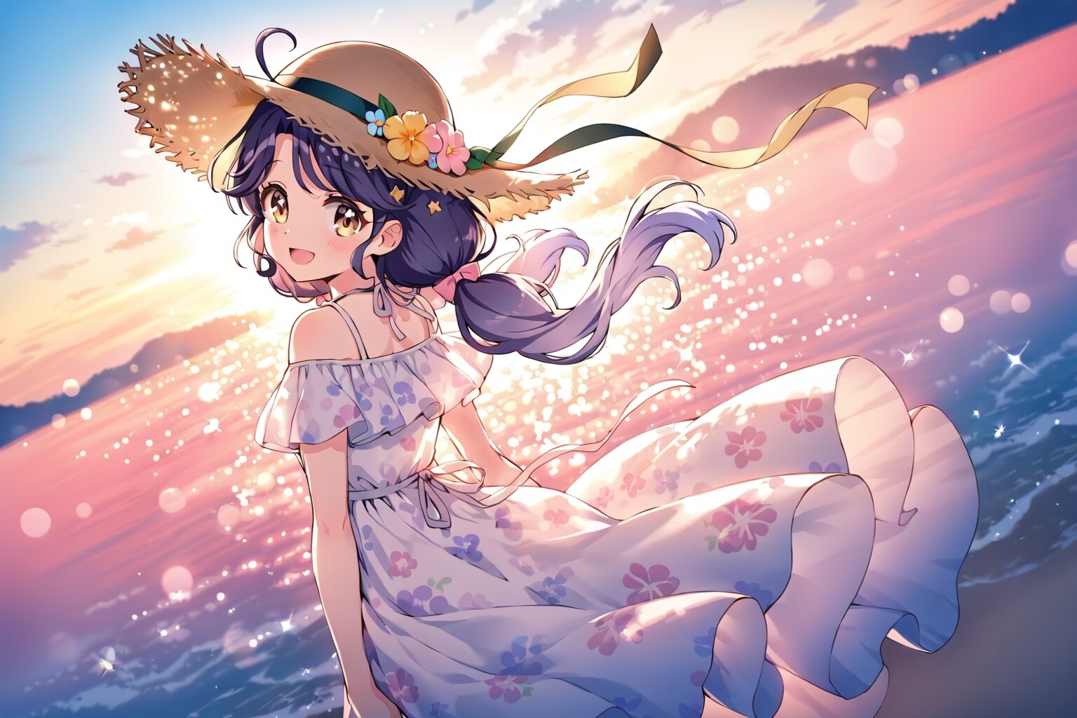 【ちち生】夕暮れビーチ🌇涼村さんご【LILAC】