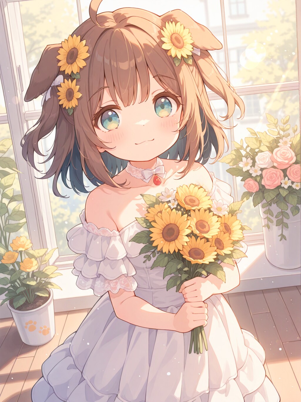 たれ耳ウェディングわんこ