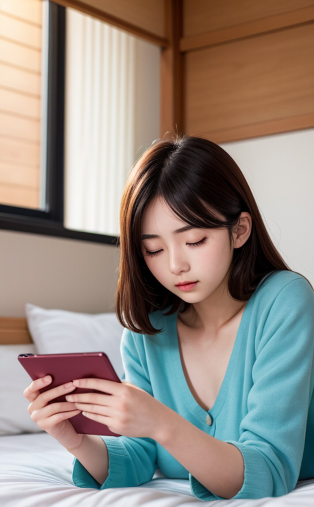 ベッドでうとうと、お疲れ様