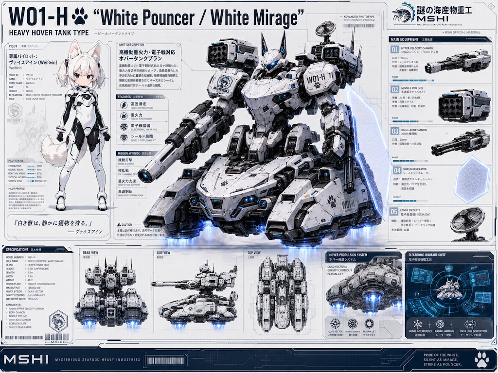 ヴァイスアイン専用ロボアセンブリバリエーション