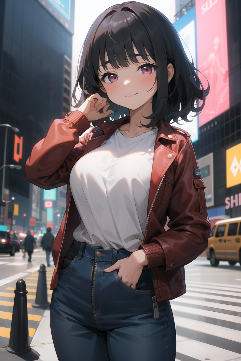 タイムズスクエアにて