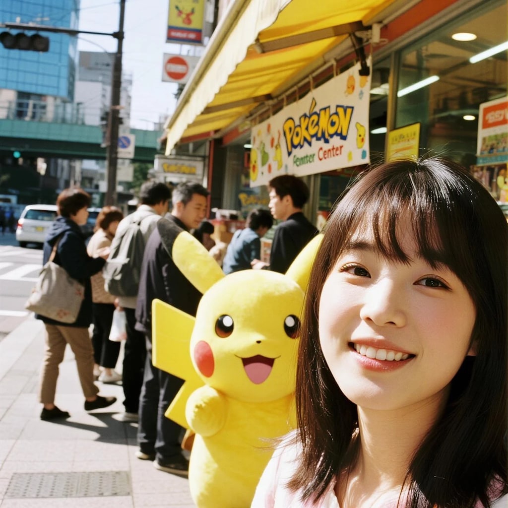 よいこの皆♪ポケモンカードを転売するために新年早々から行列を作るのは辞めてね♪お姉さんとの約束だよ♪