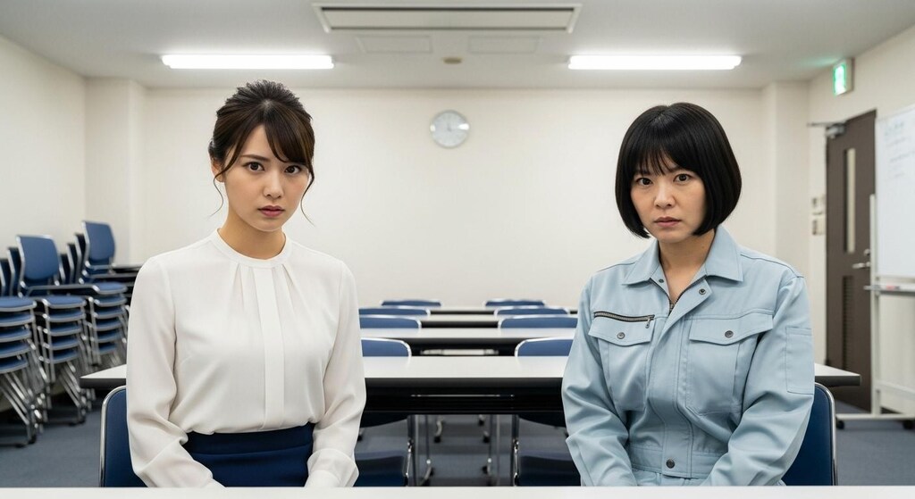 「あなたですね。男性トイレの個室を汚したのは」