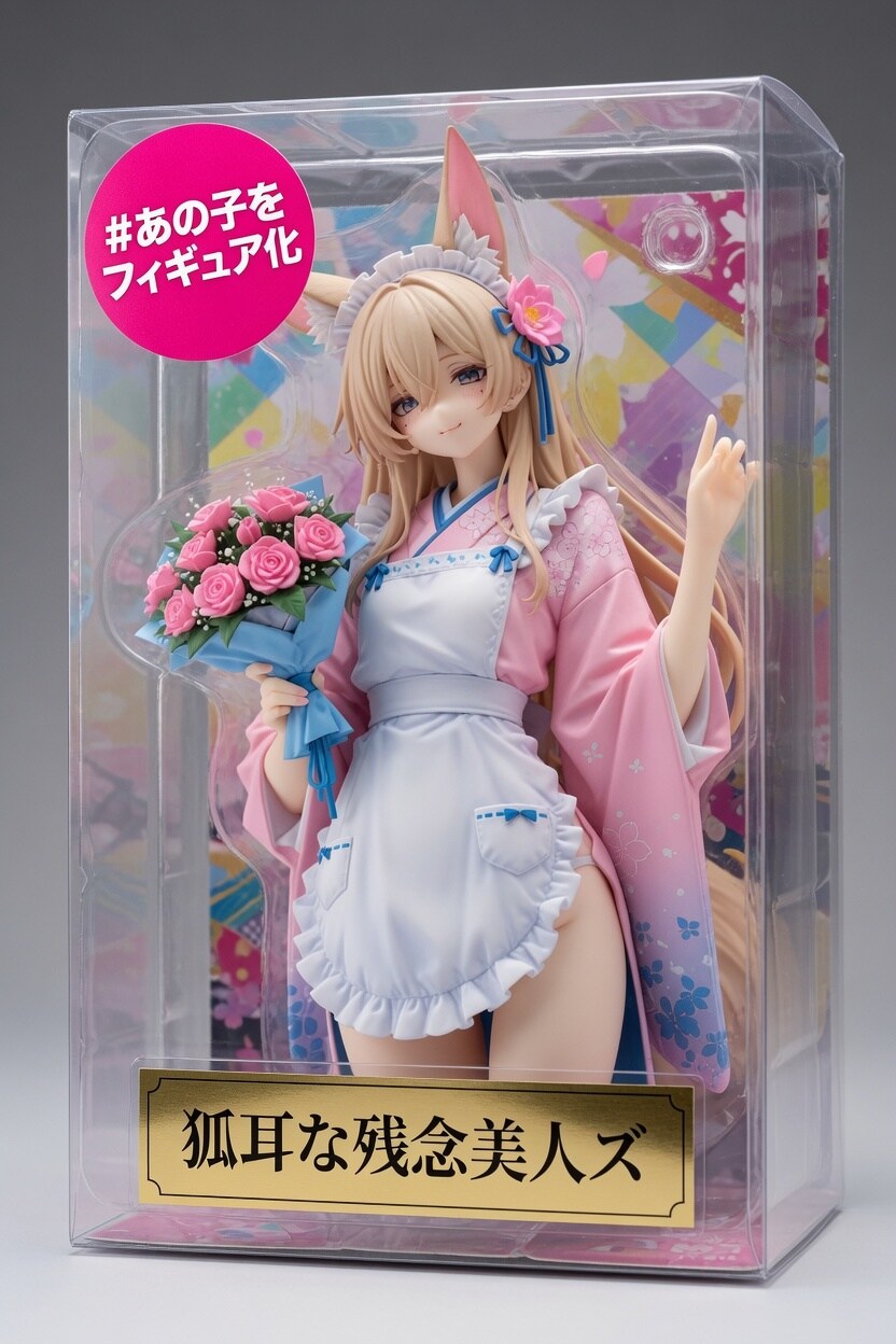 狐耳な残念美人ズ フィギュア化と元イラスト