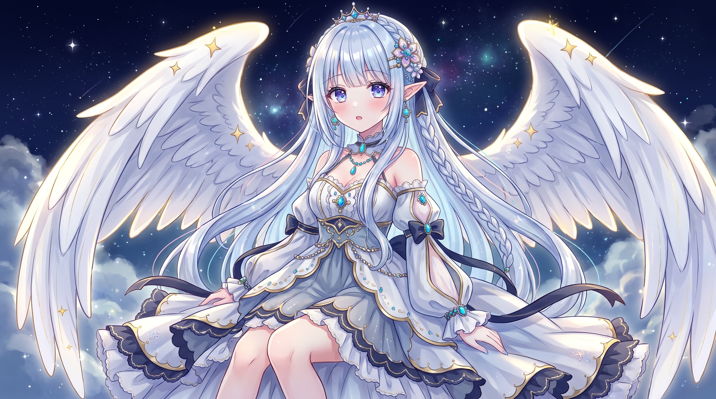 星翼蒼瞳の聖女 | の人気AIイラスト・グラビア