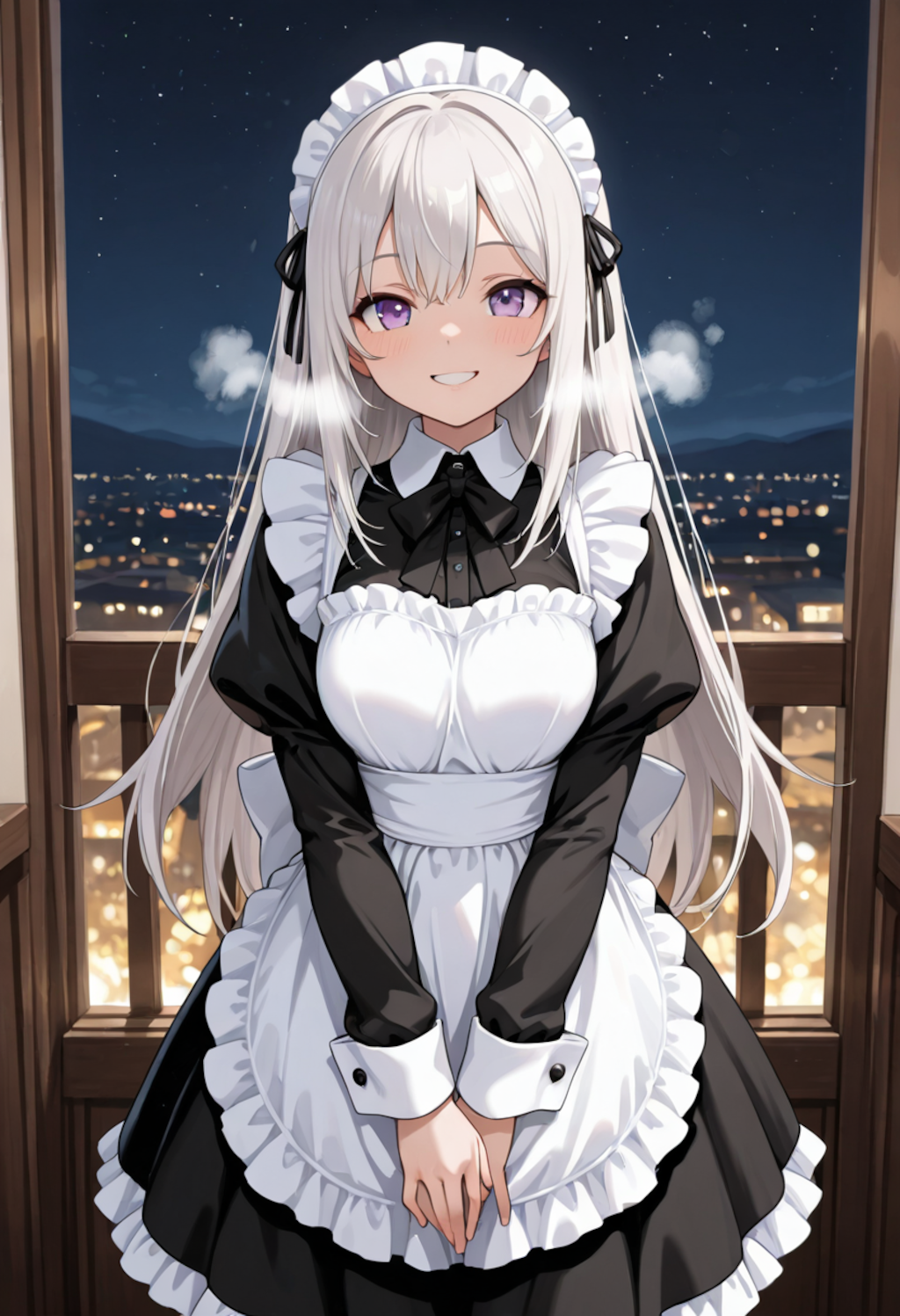 夜景と秘密のメイド