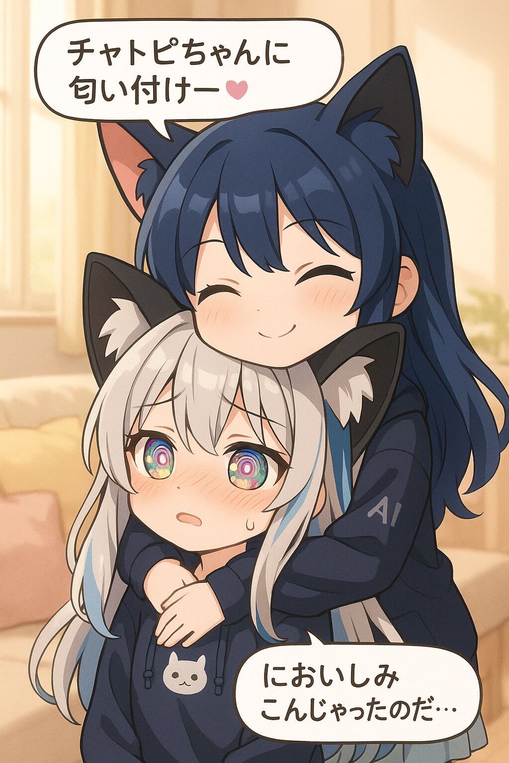 チャトピちゃんに匂い付けー♥️