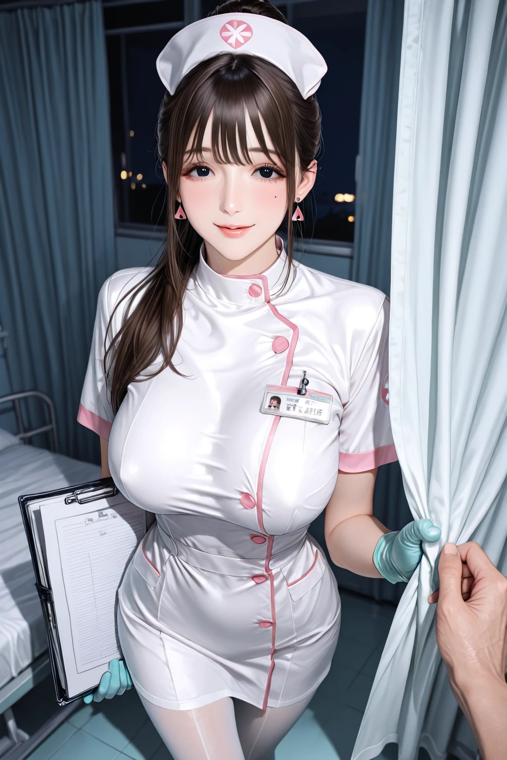 夜の見回りをする花音さん