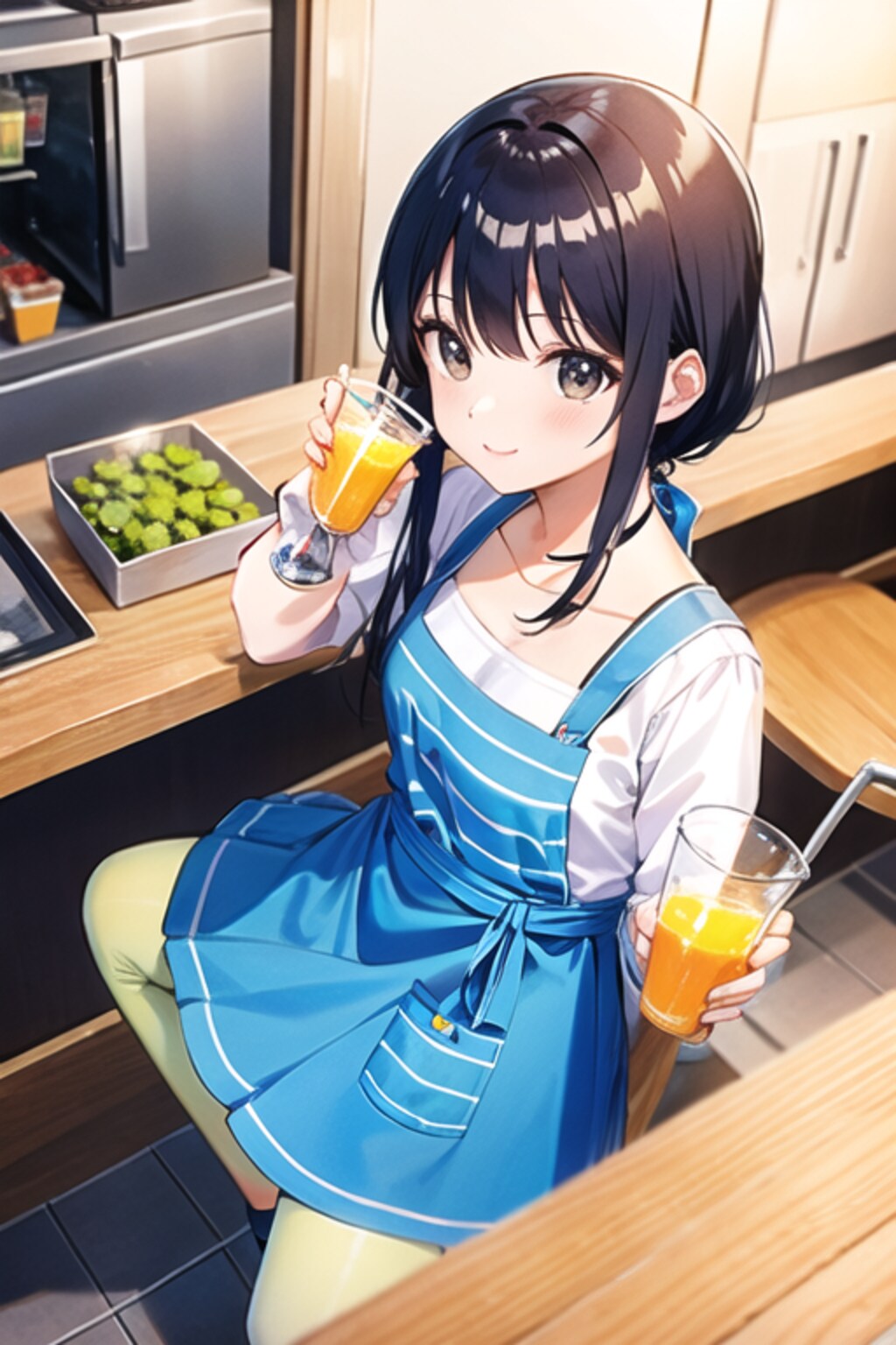 エプロンの店員さん