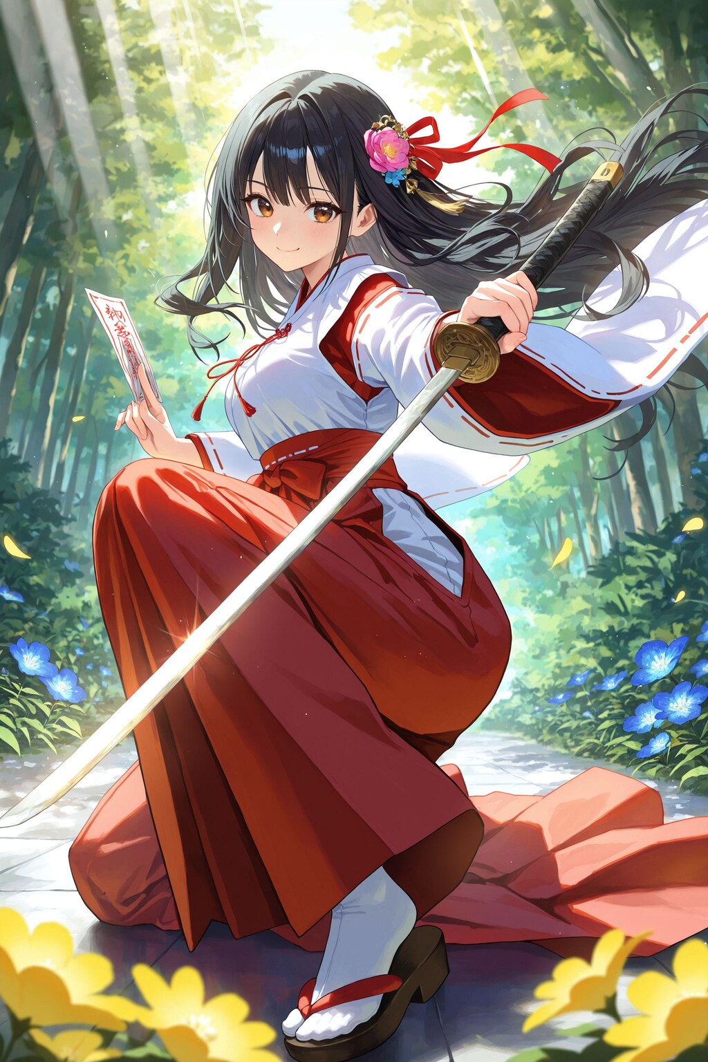 異世界神社の巫女さん（神楽さん）