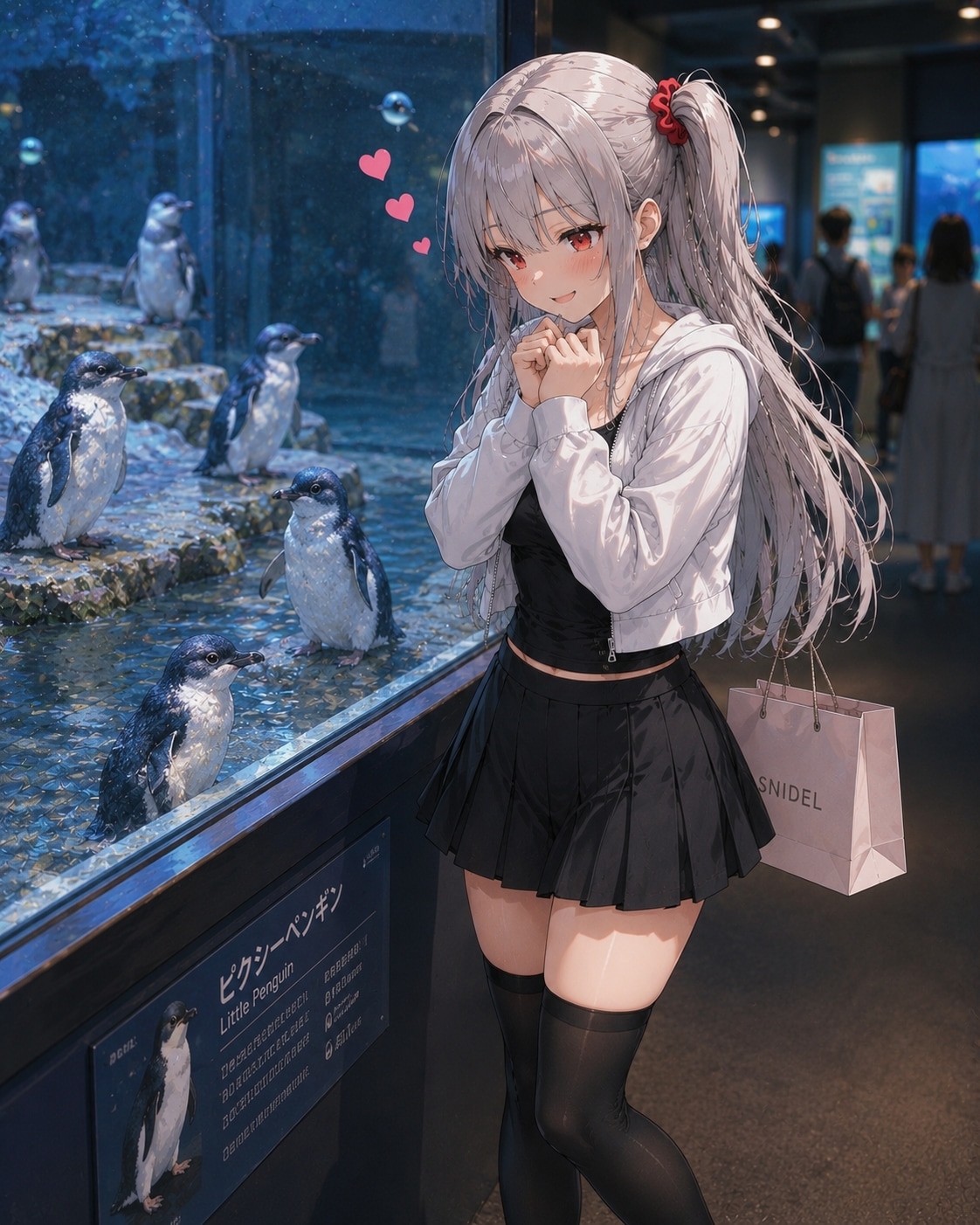 ペンギンにキュンキュンする志保ちゃん