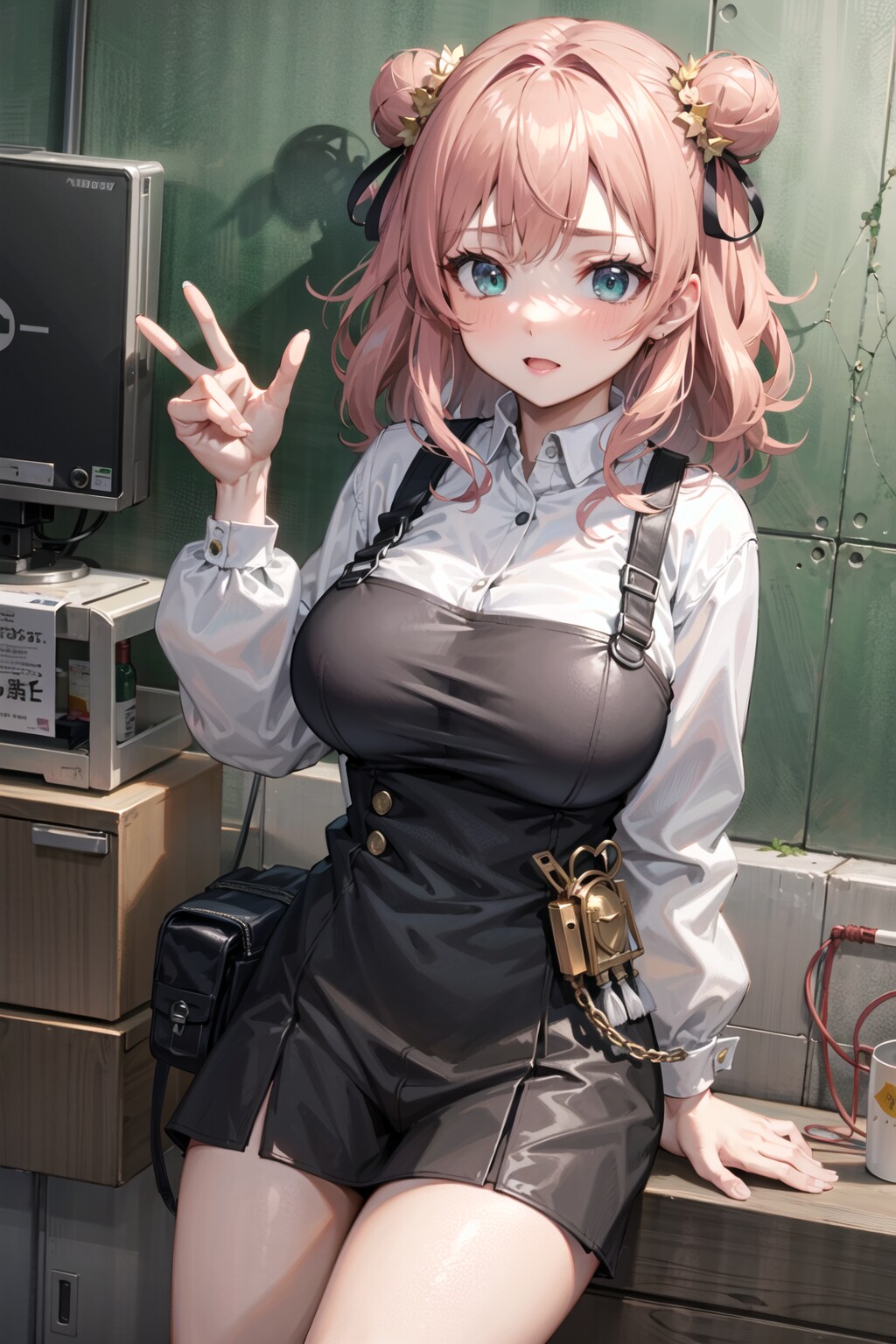 気分転換で天使ちゃんの髪色変えてみた