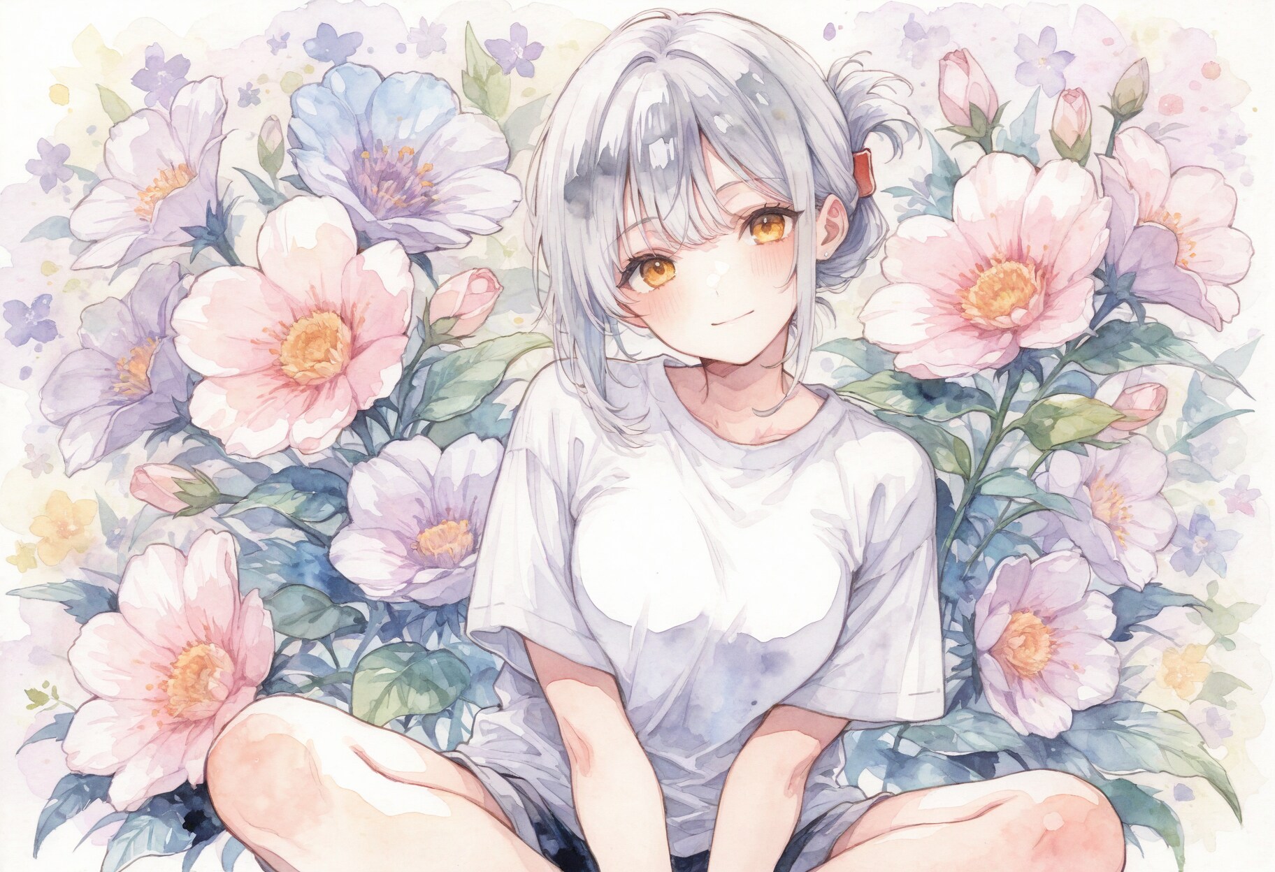 看板娘　flowers