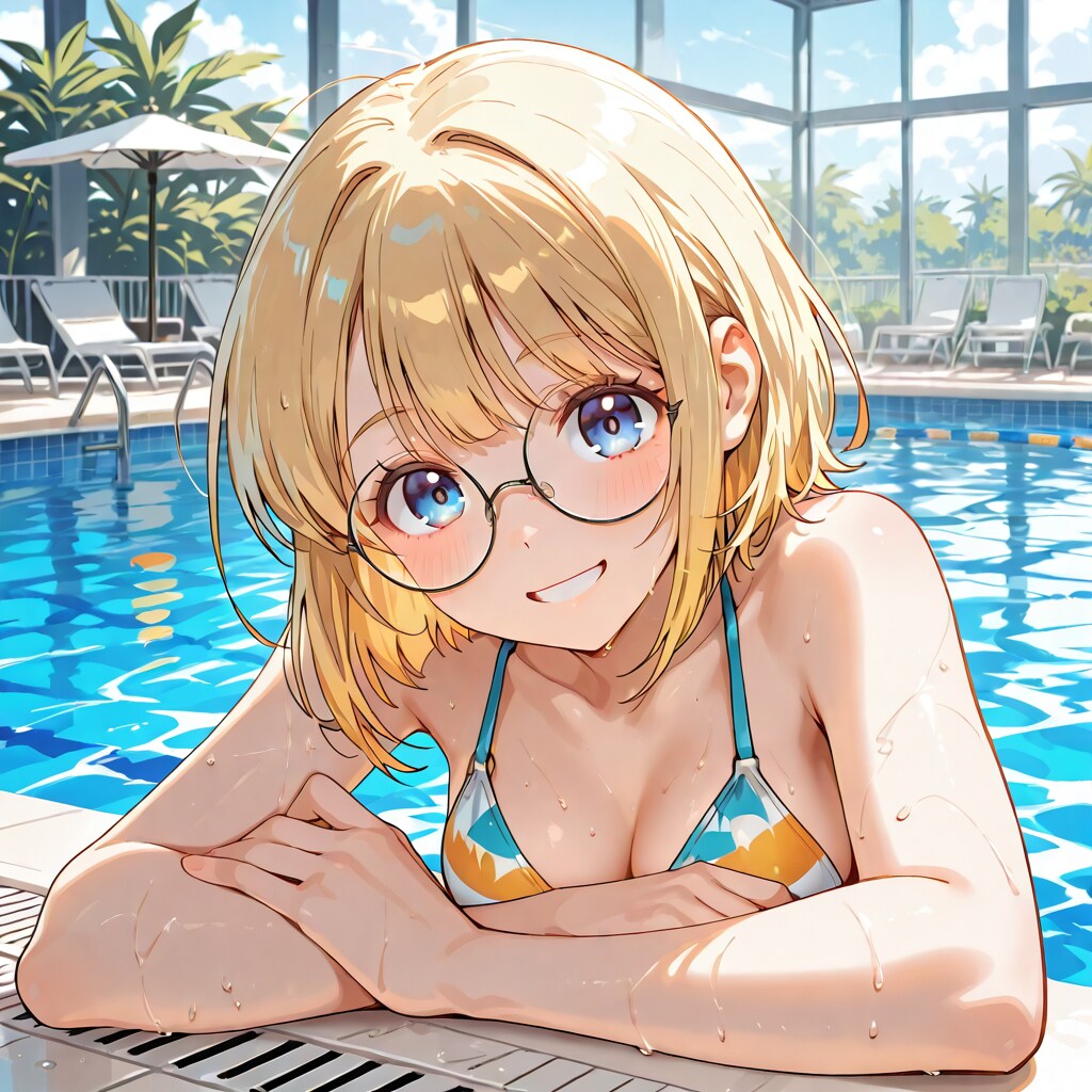 室内プールのミッシェルさん