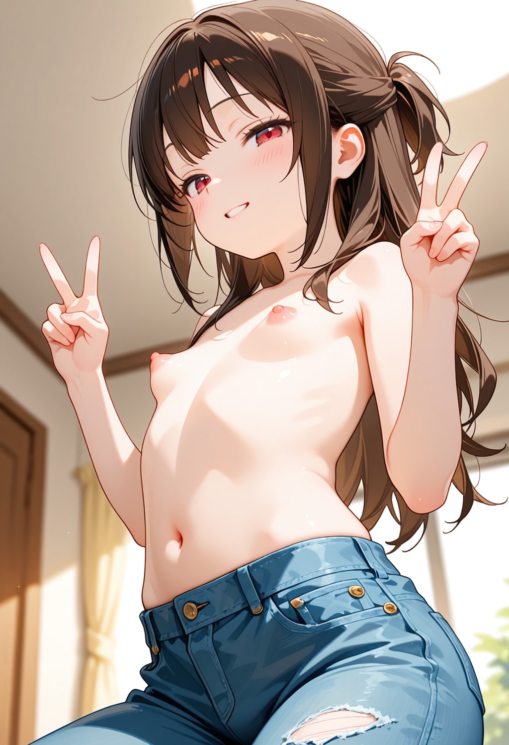 裸ジーンズ