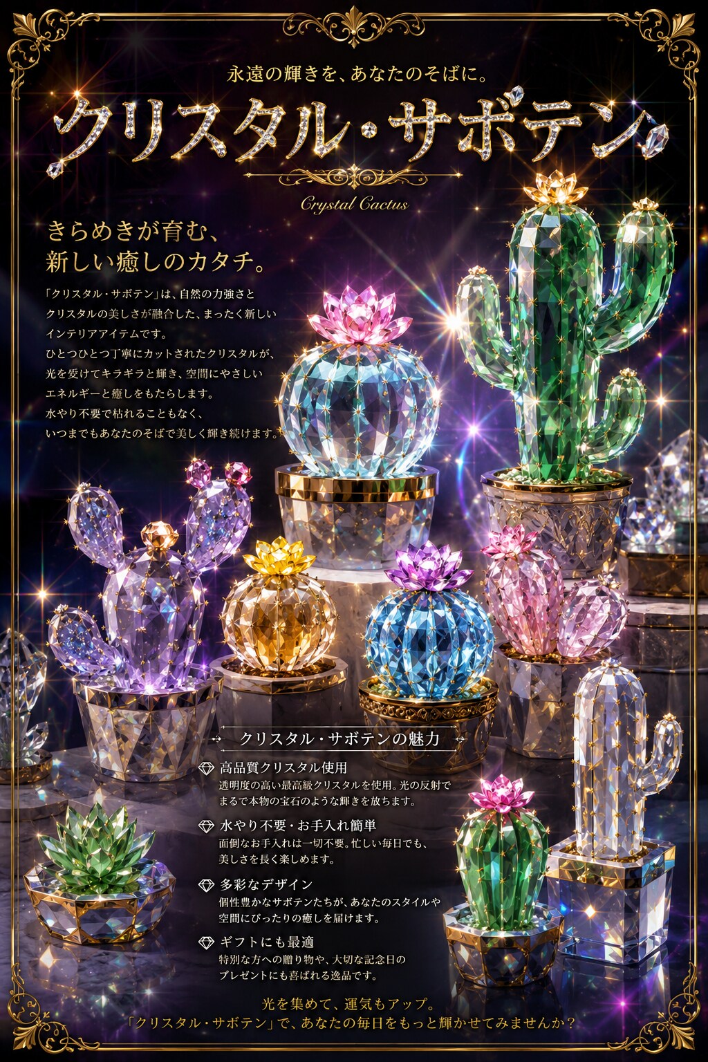 クリスタル・サボテン