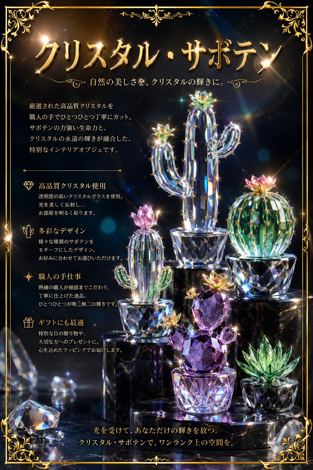 クリスタル・サボテン