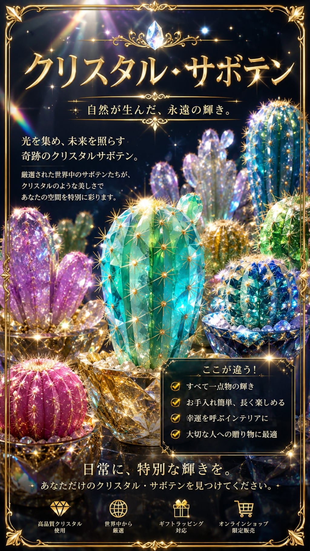 クリスタル・サボテン