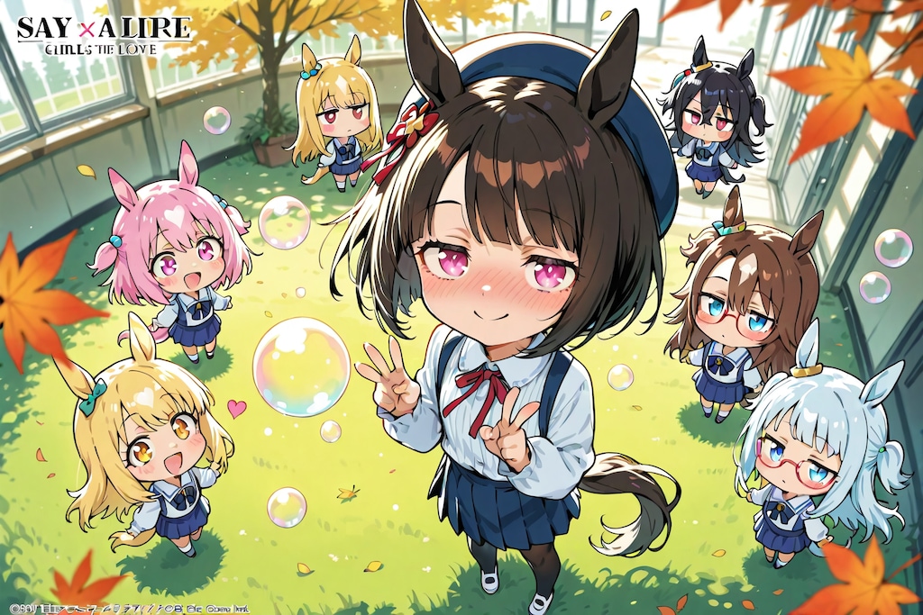 ちびちゃんとシャボン玉。