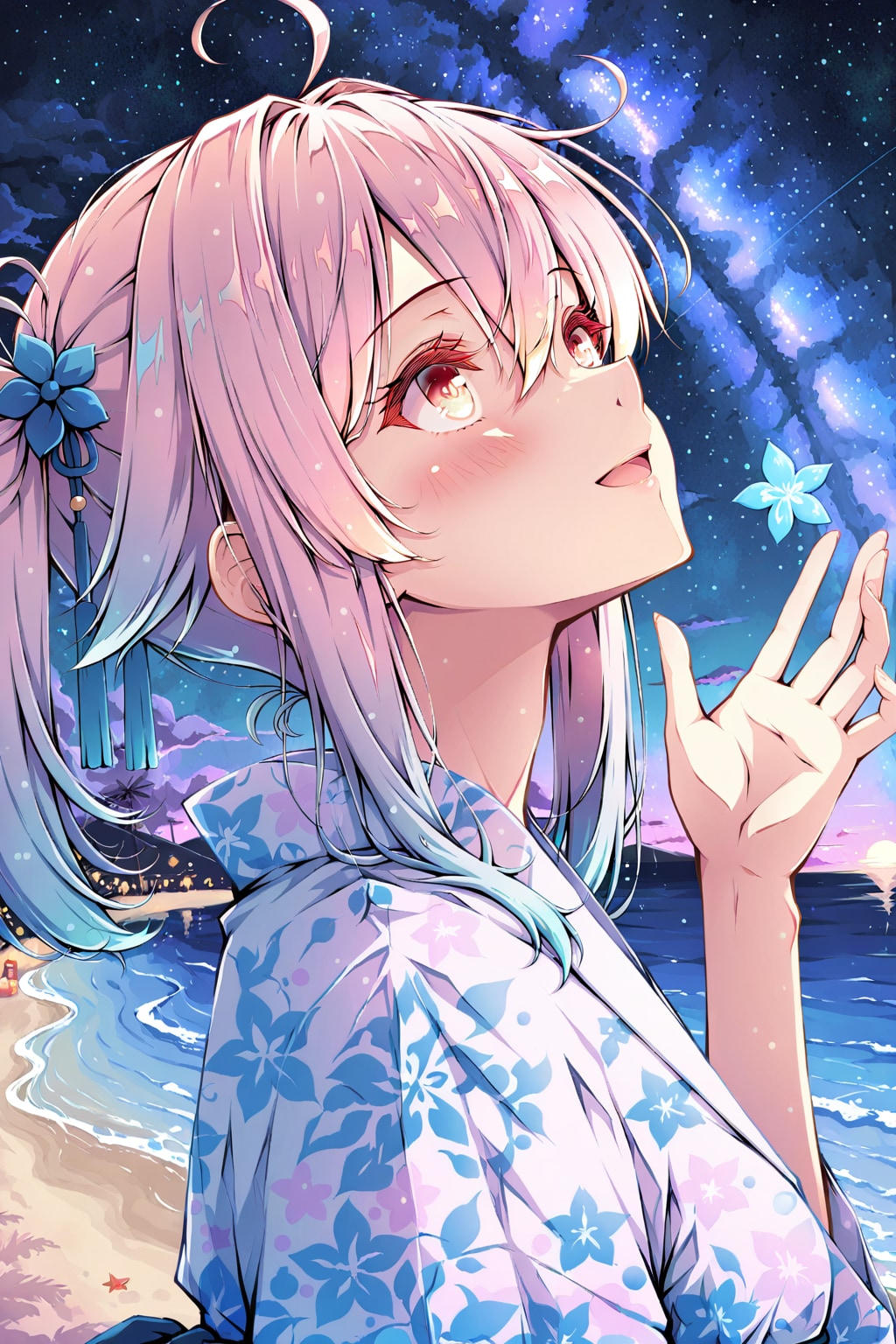 夏の夜の春雨