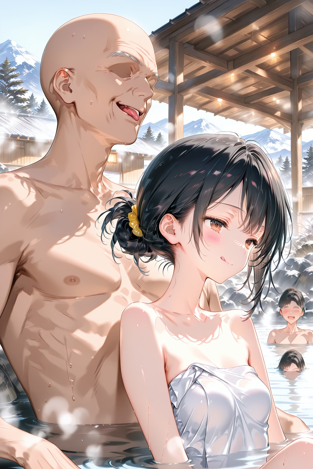おじいちゃんと温泉