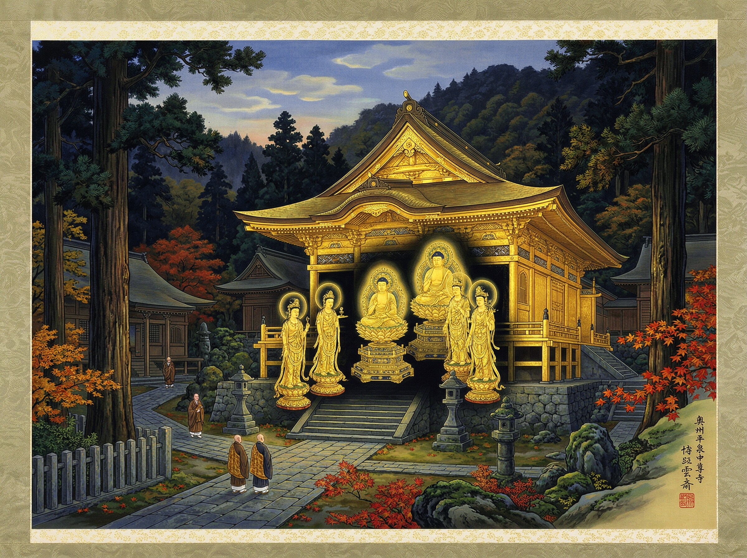 金色堂幻想 | の人気AIイラスト・グラビア