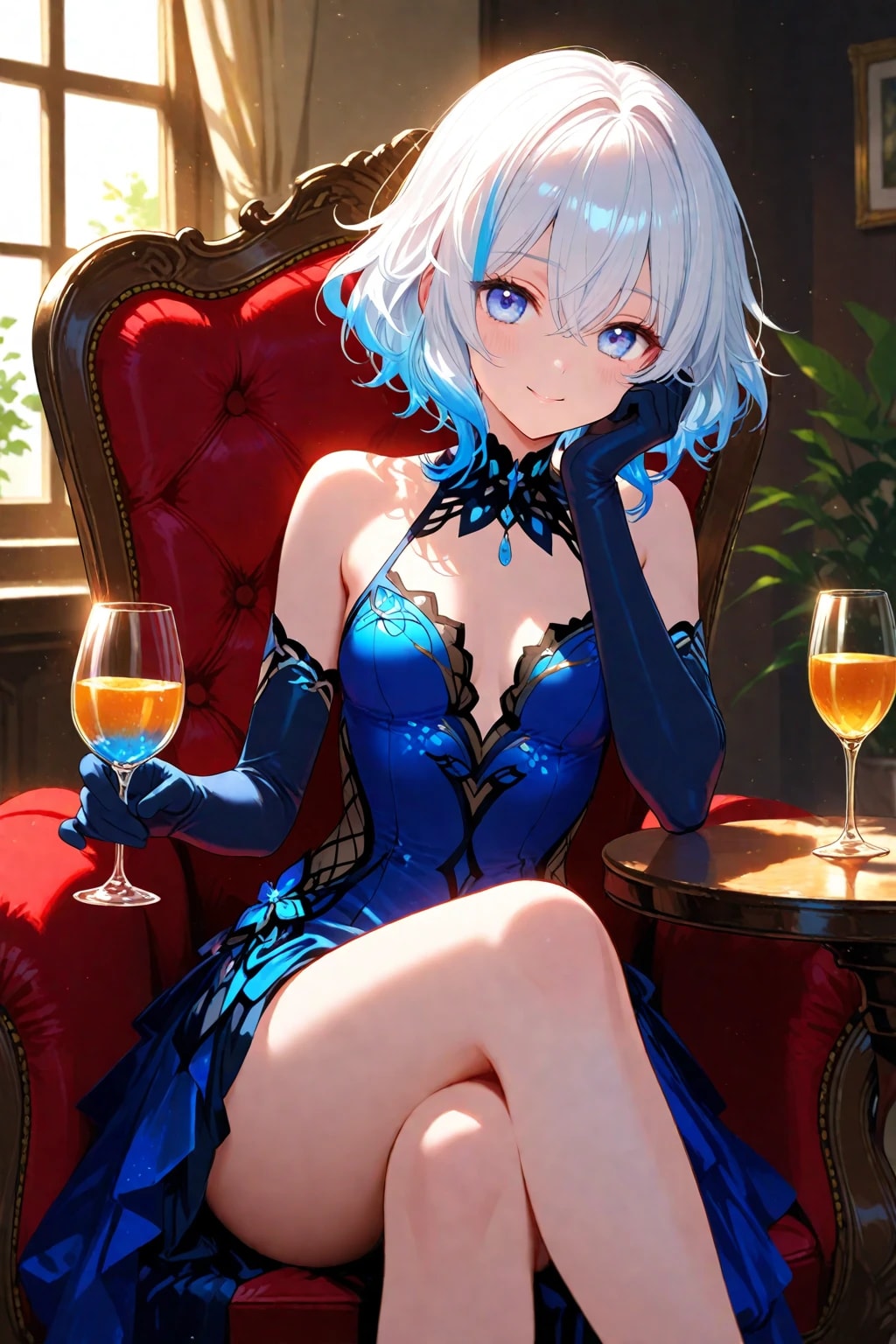 たまには優雅にシャンパンでも…。