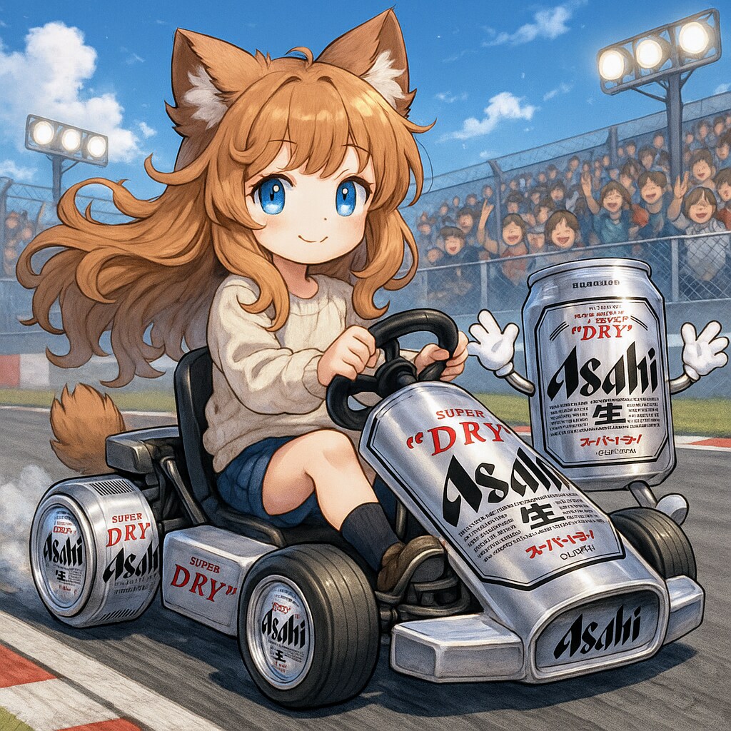 ゴーカートに乗る小さな女の子 | の人気AIイラスト・グラビア