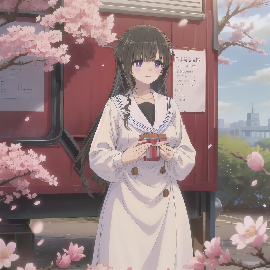 黒髪ロングでセーラー服の少女２６