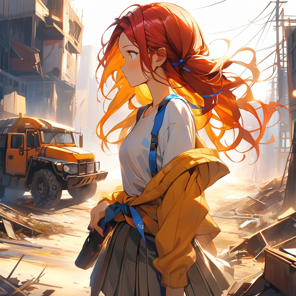 終末世界でも頑張ってる娘①
