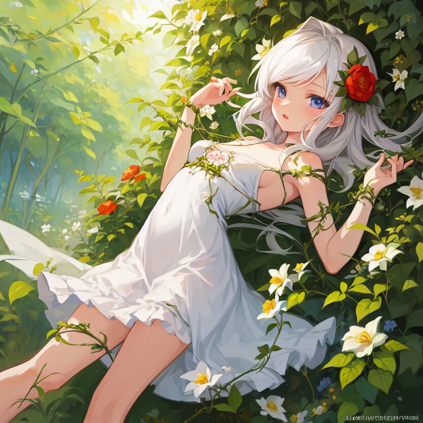 開花した蕾