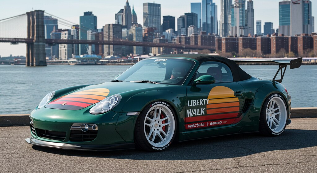 リバティーウォークポルシェオープンカー