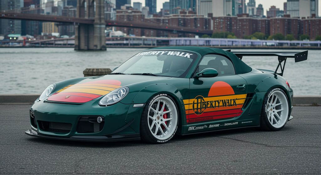 リバティーウォークポルシェオープンカー