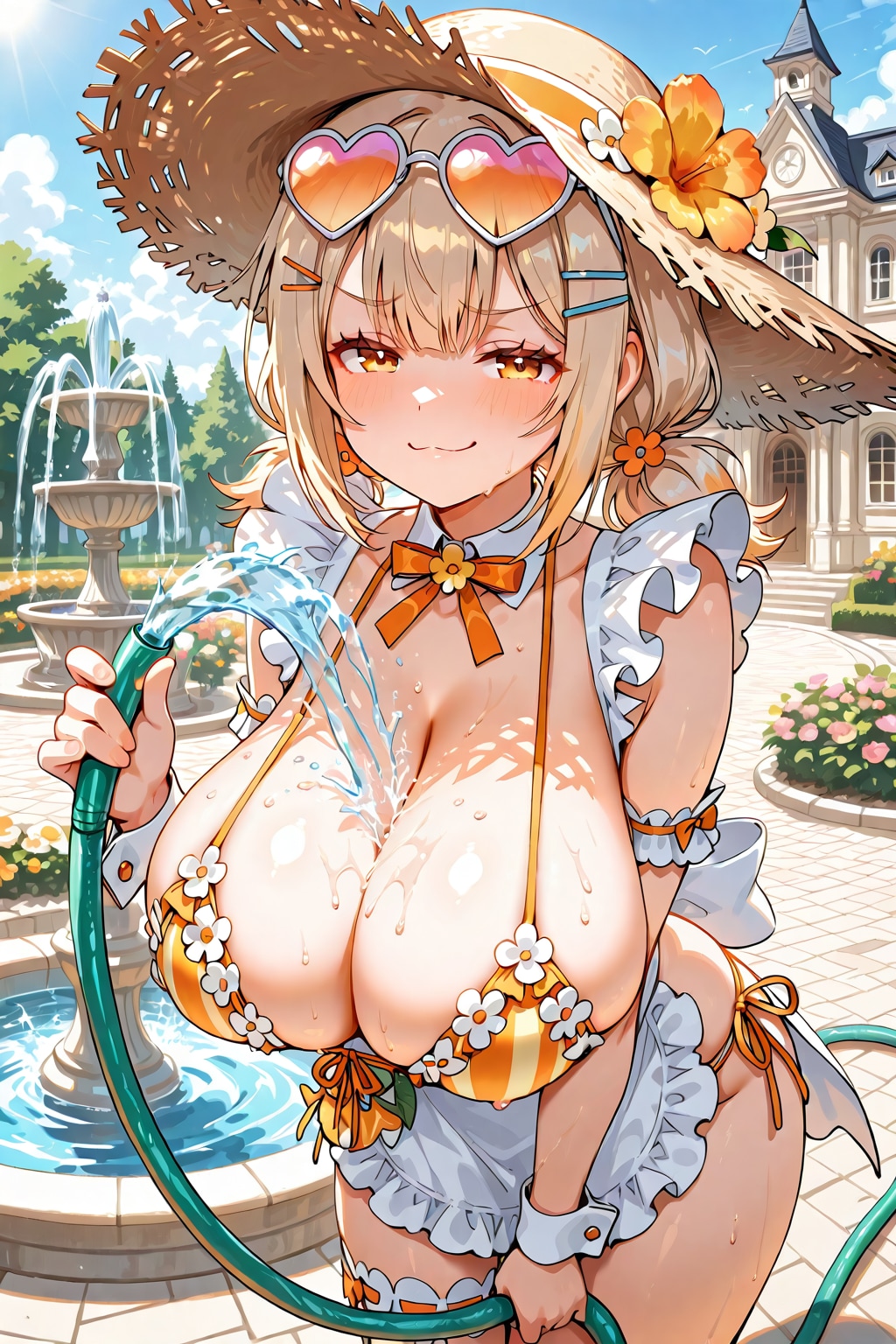ドヤ顔ビキニメイドさん