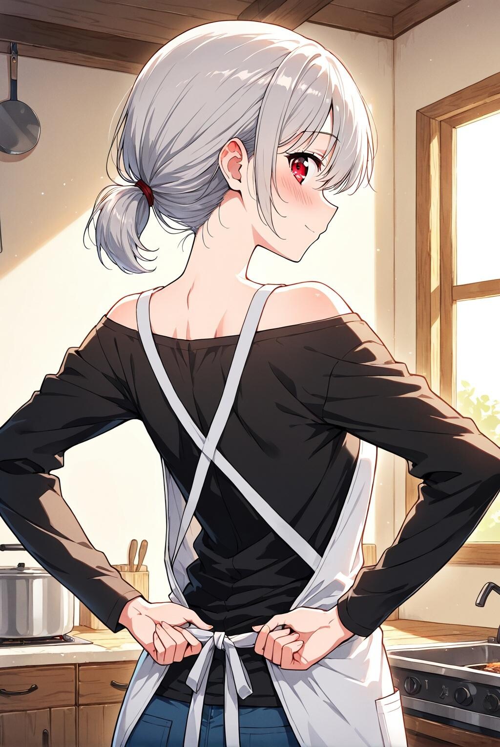 一人暮らしの朝に銀の輝き