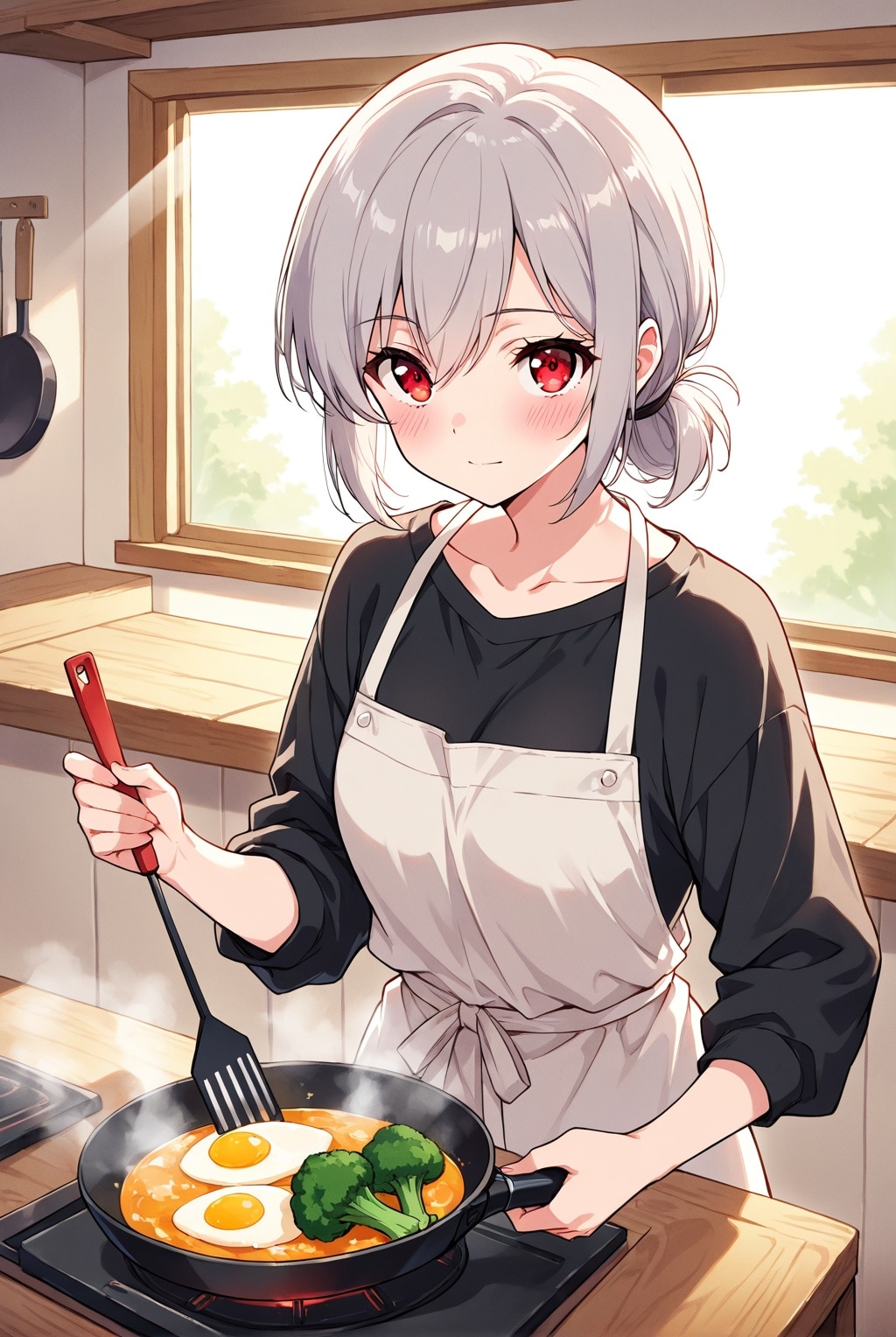 一人暮らしの朝に銀の輝き