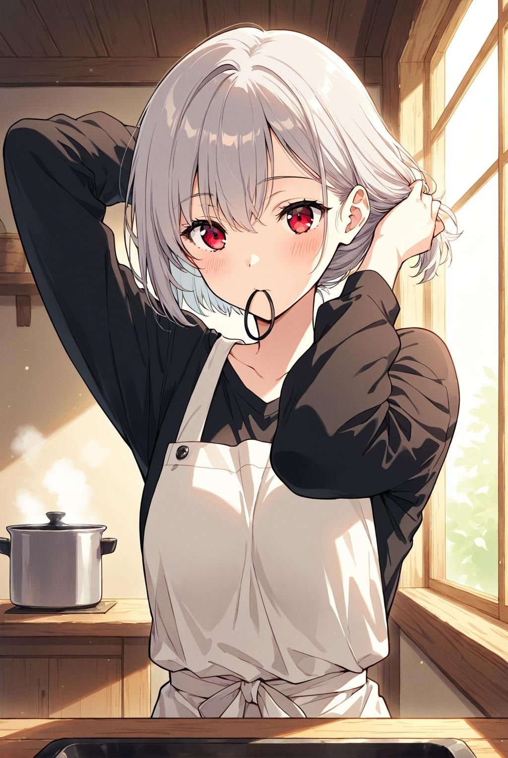 一人暮らしの朝に銀の輝き