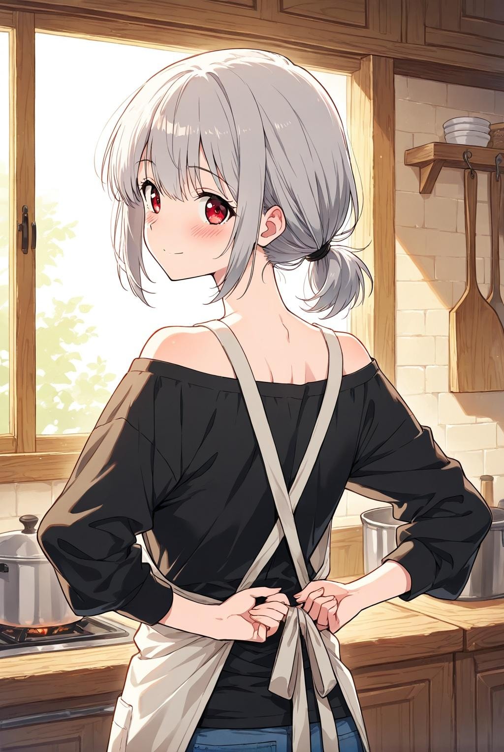 一人暮らしの朝に銀の輝き