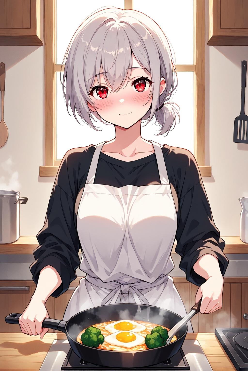 一人暮らしの朝に銀の輝き