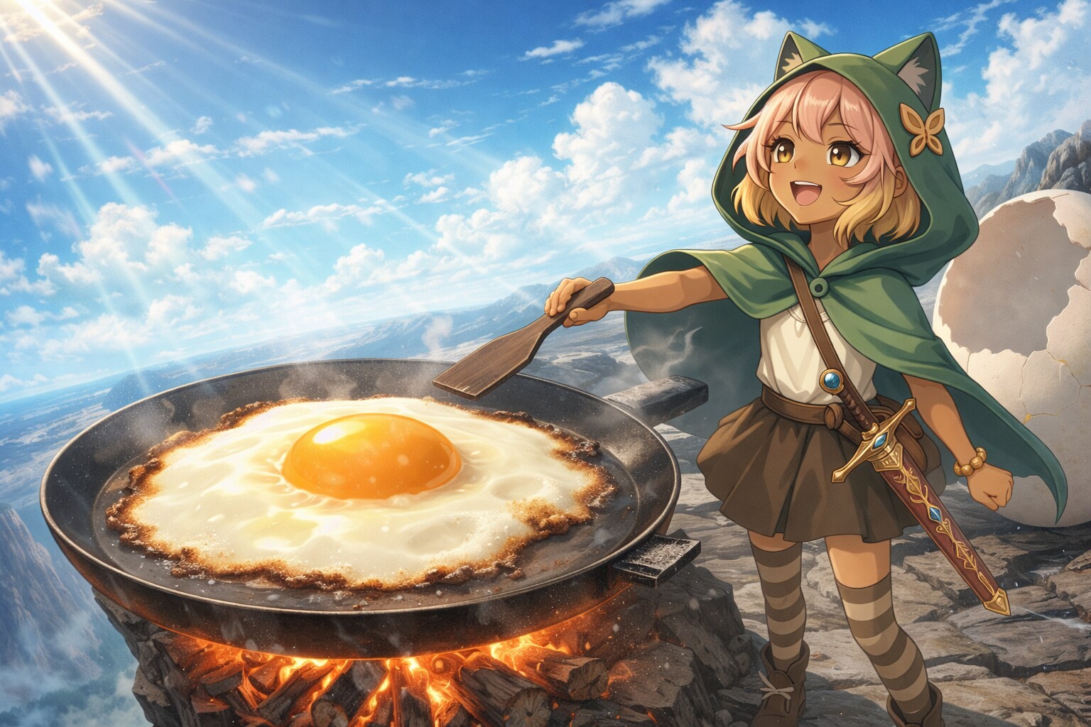 巨大目玉焼き