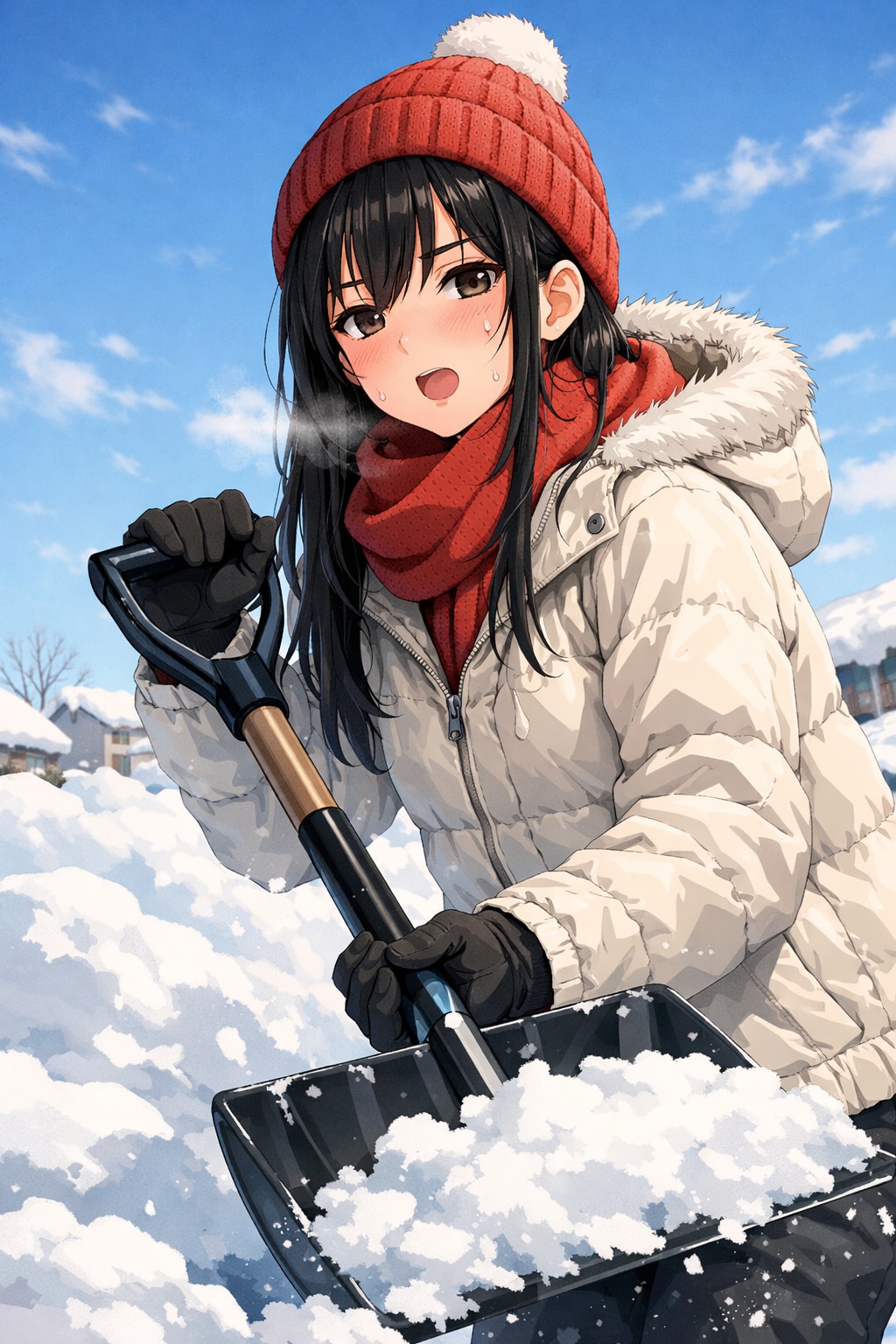 雪かき。 | の人気AIイラスト・グラビア