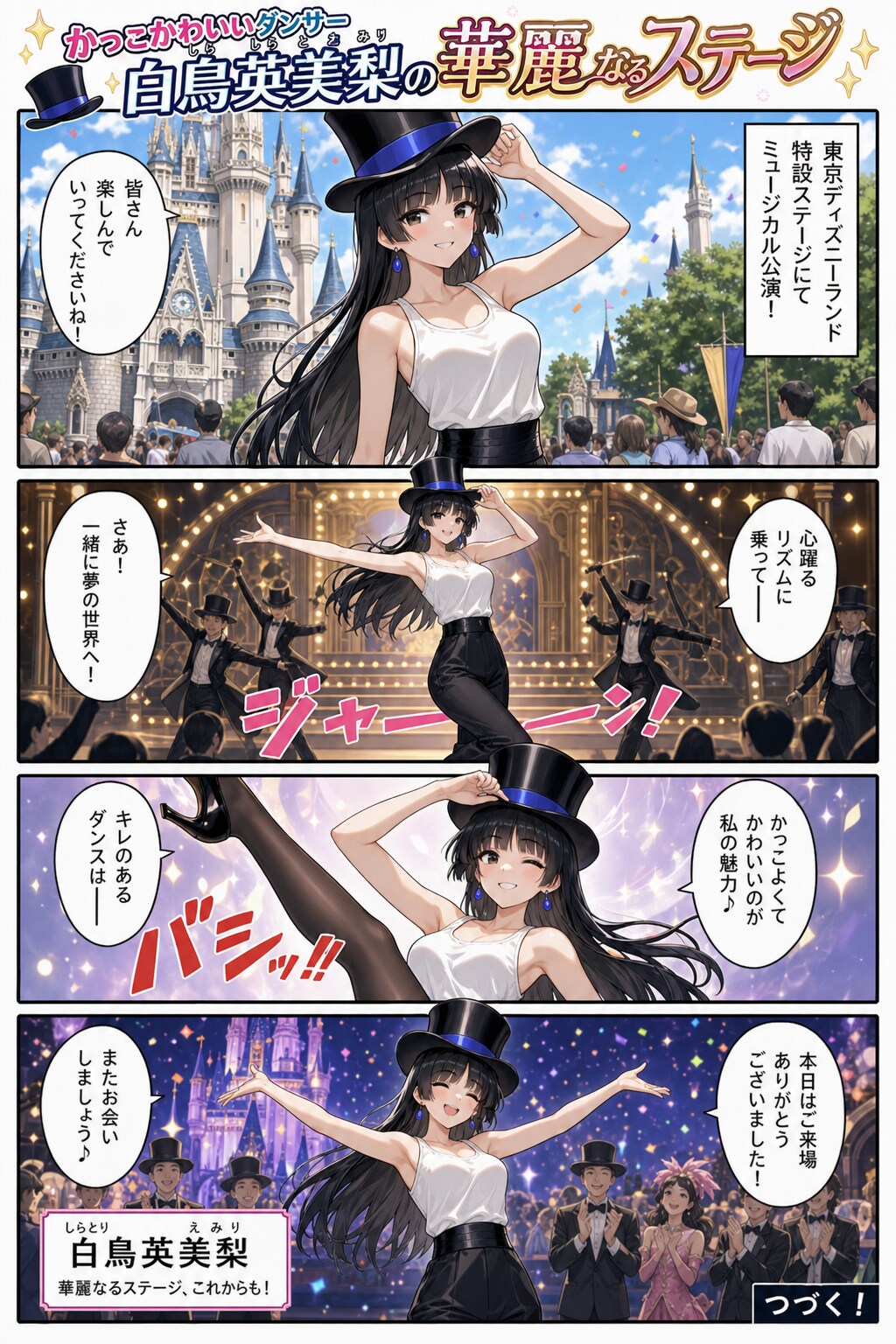 かっこかわいいダンサー白鳥英美梨の華麗なるステージ・東京ディズニーランド