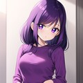 紫髪の女の子 2枚目