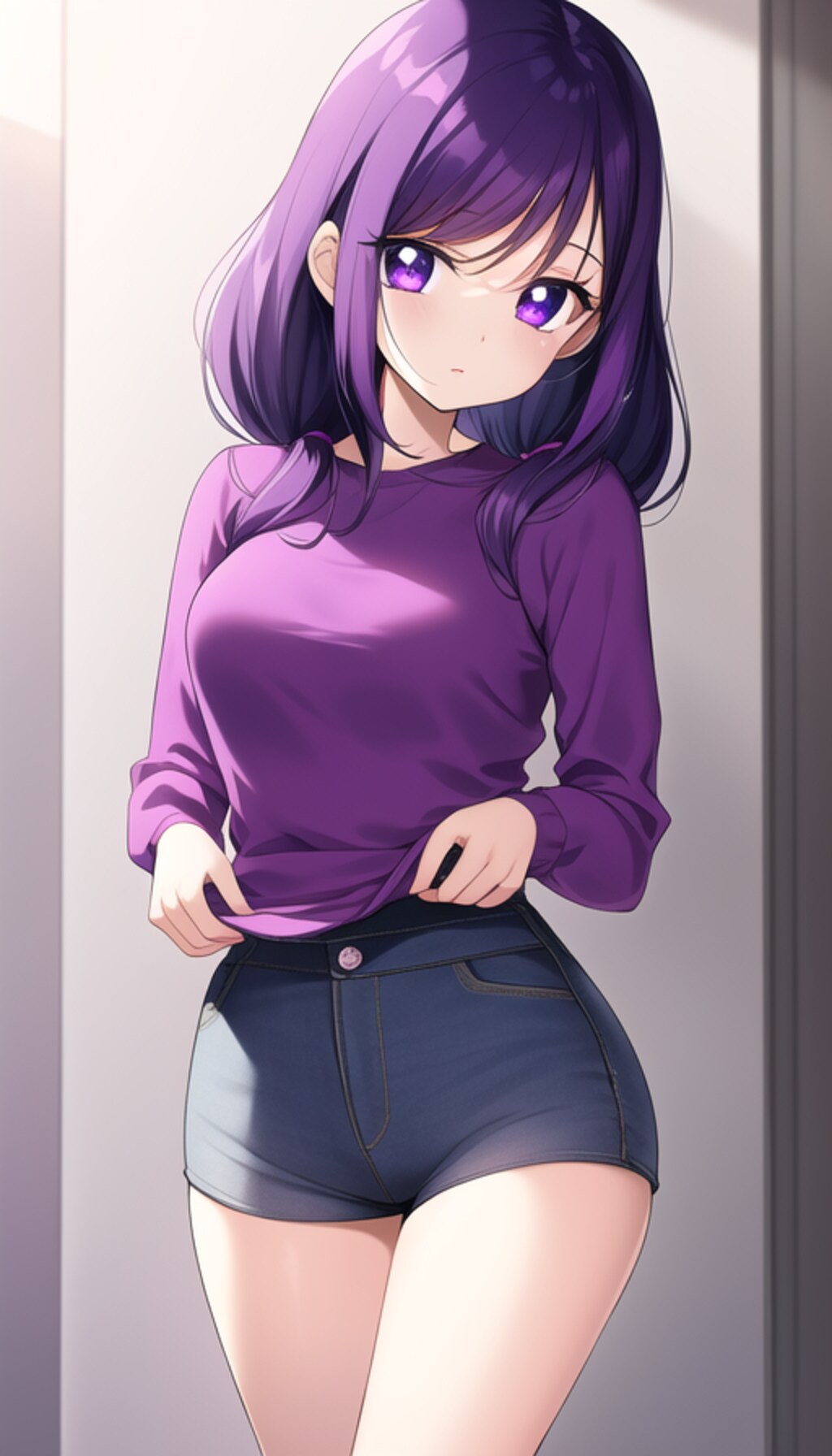 紫髪の女の子