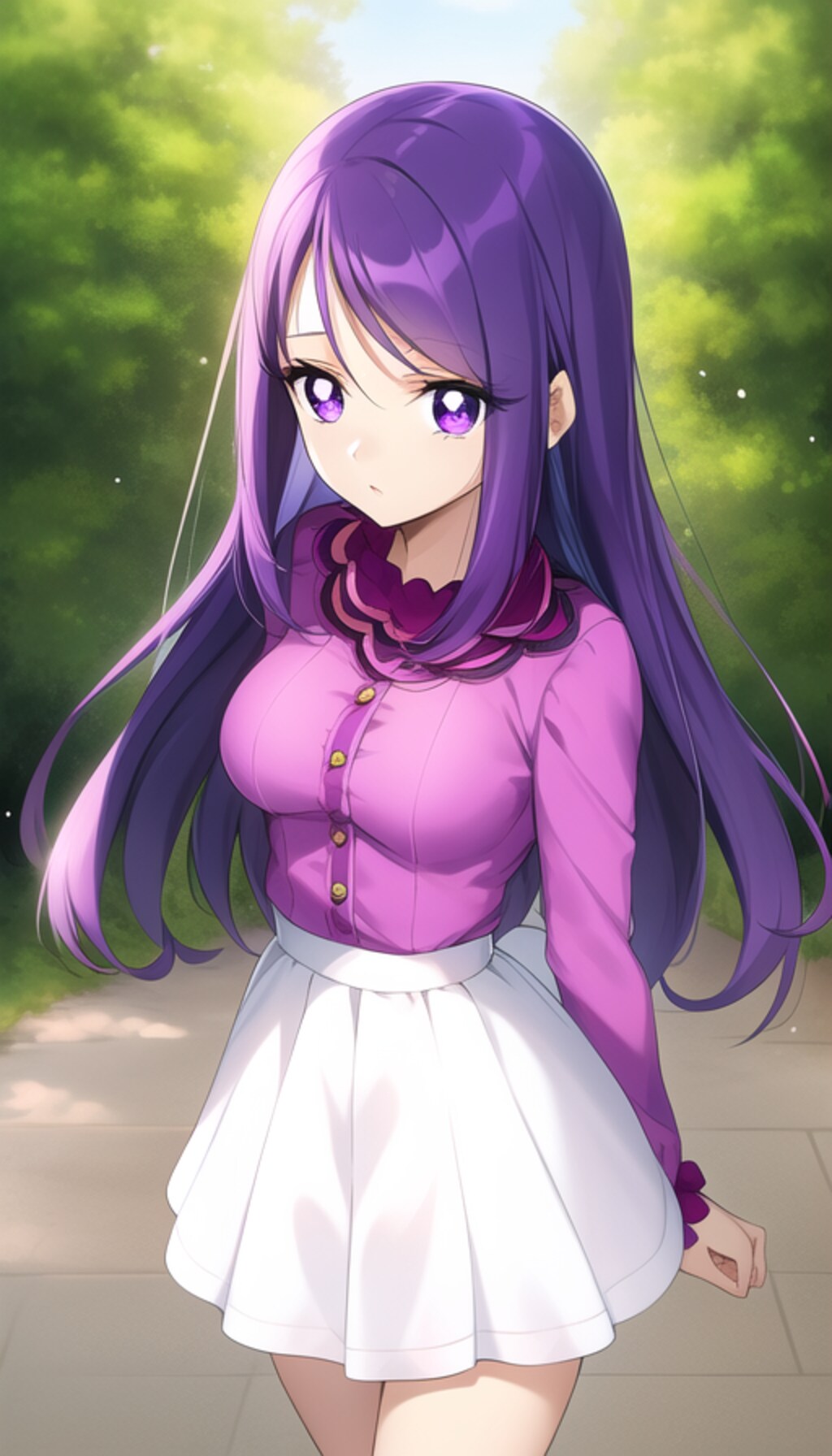 紫髪の女の子