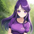 紫髪の女の子 3枚目
