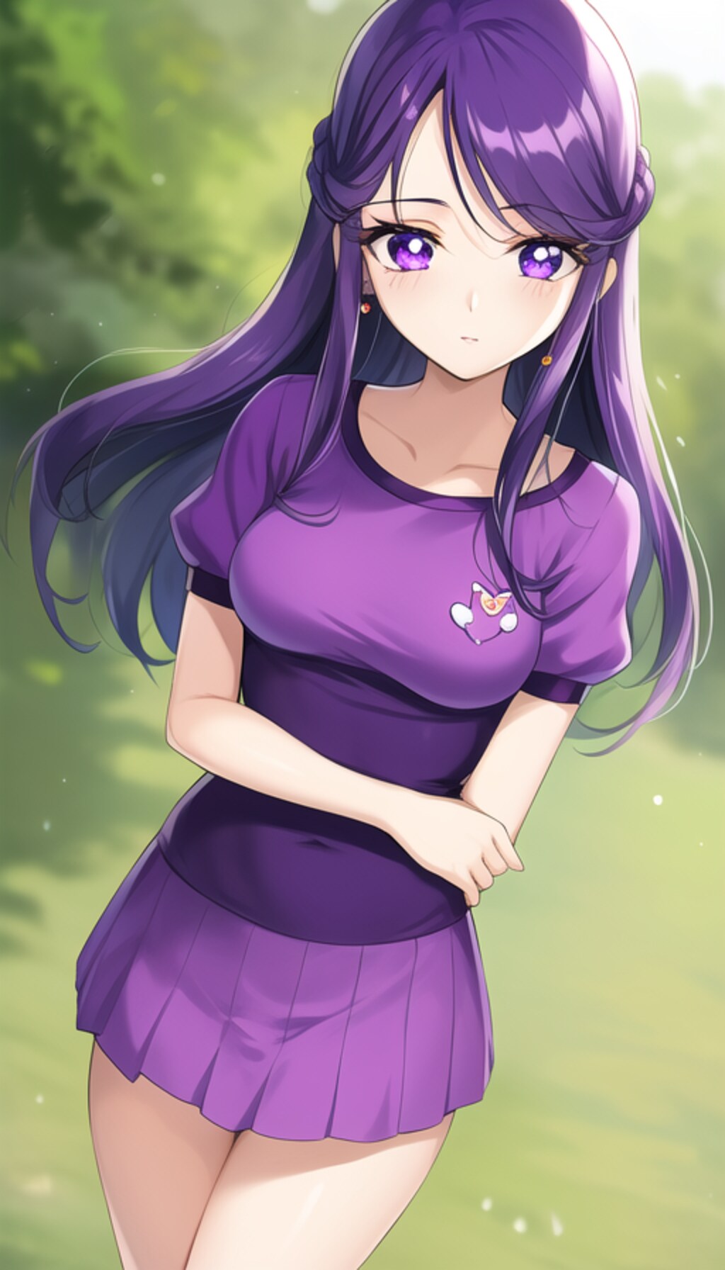 紫髪の女の子