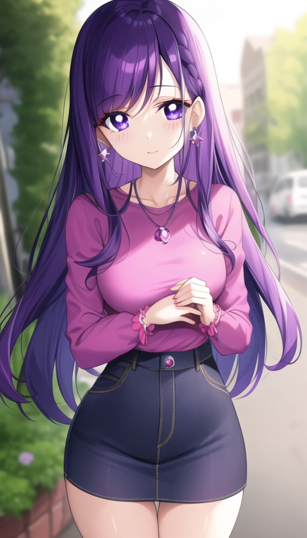 紫髪の女の子