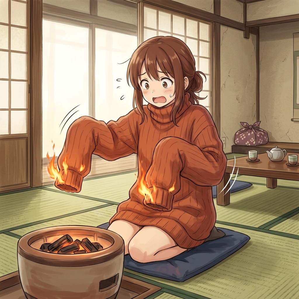 燃え袖